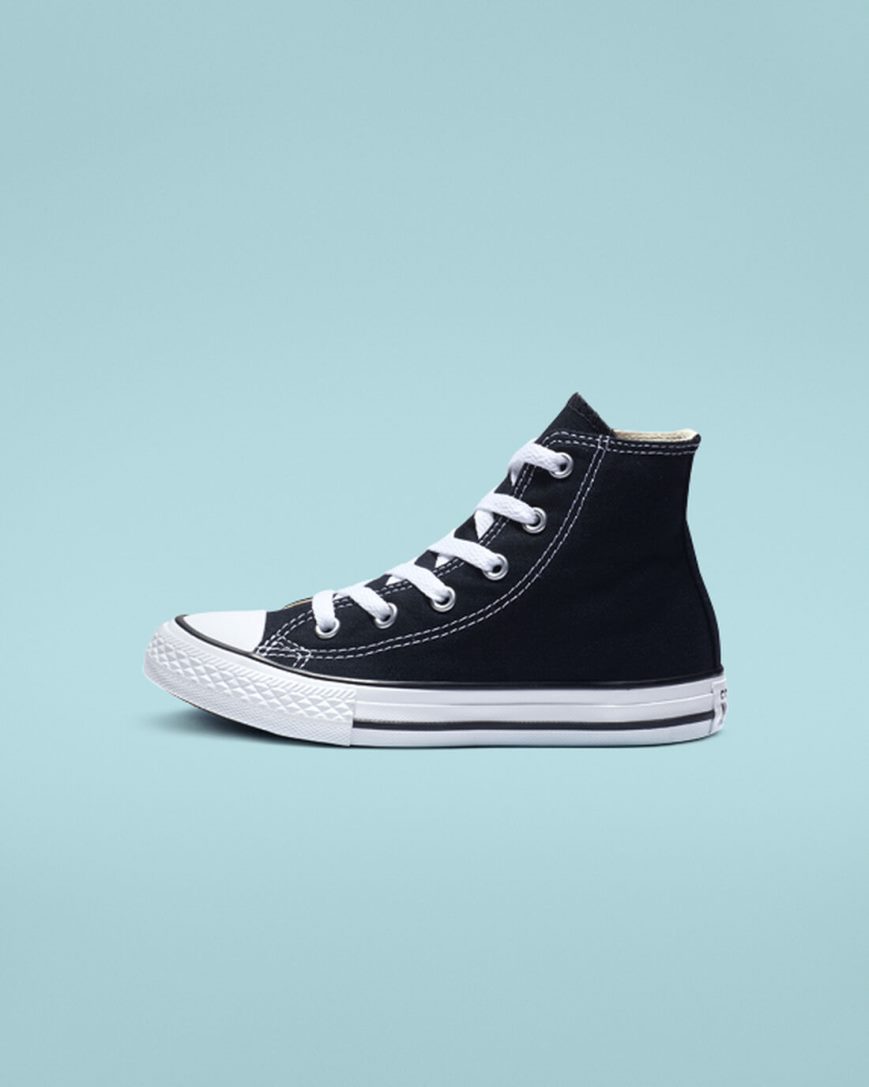 Dívčí Boty Vysoké Converse Chuck Taylor All Star Classic Černé | CZ NSMT40